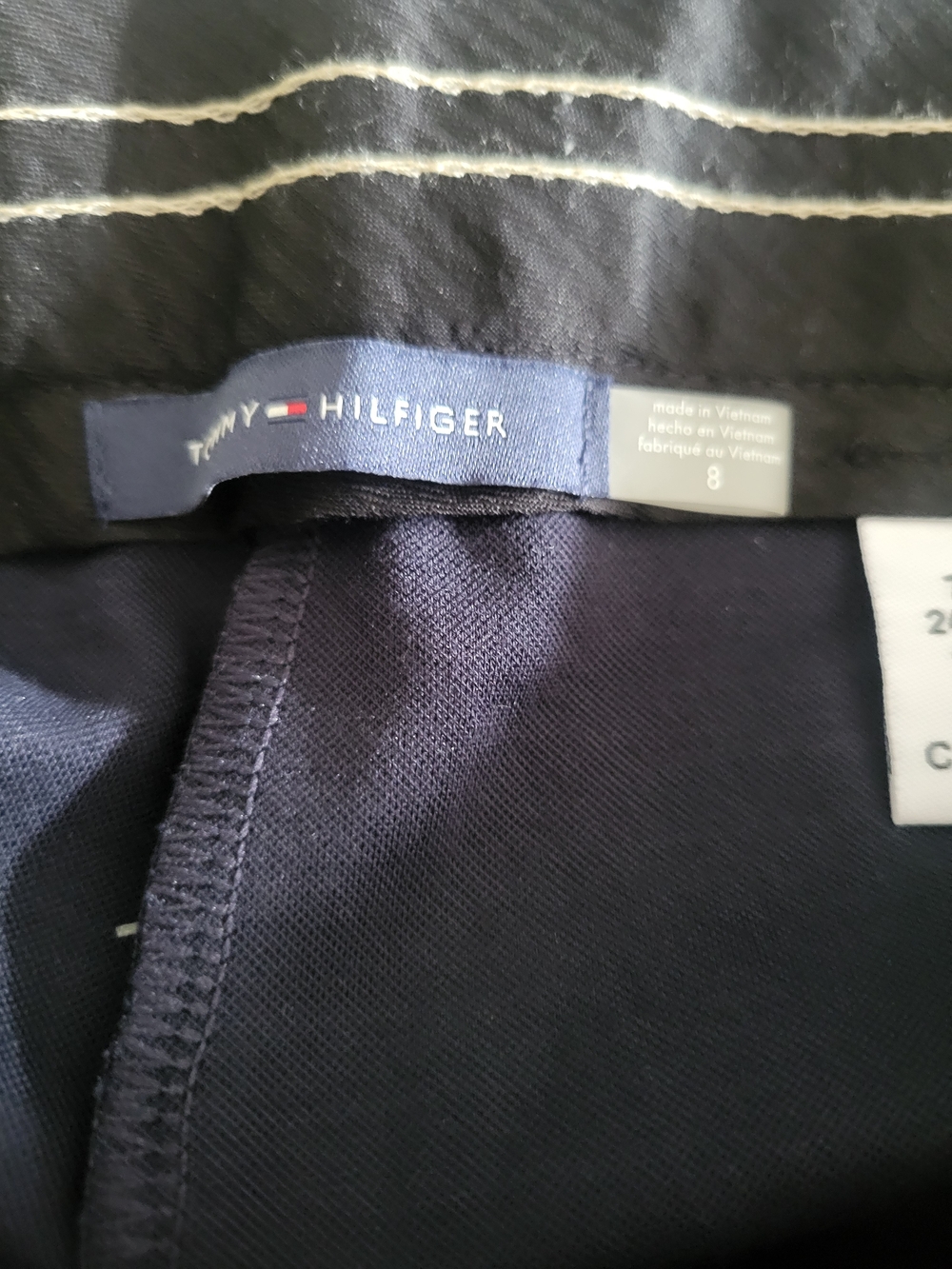 Tommy Hilfiger Navy Wide Leg Pants - Picture 5 of 5